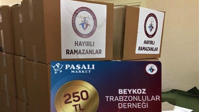 Beykozlu Trabzonlulardan 160 haneye ramazan desteği!…