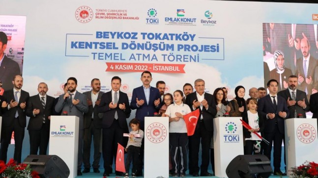 Beykoz’da Tarihi Toplu Konut Projesinin Temelini Bakan Kurum Attı!…