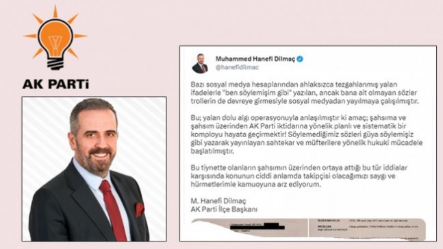 Hanefi Dilmaç Sahte Hesaplara Dava Açtı!…