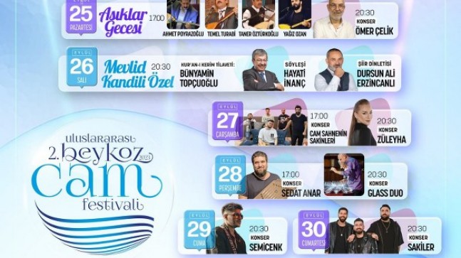 Beykoz’da Rengârenk Cam Festivali Başlıyor!…