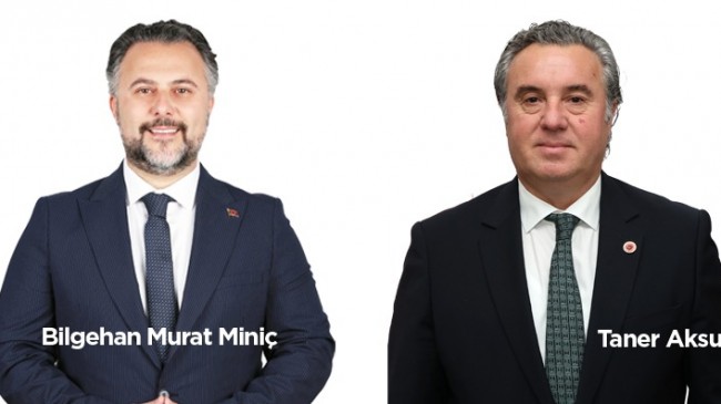 Murat Miniç ve Taner Aksu Başkan Yardımcısı Oldu